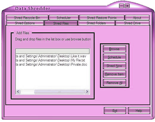 Data Shredder Software Free Download