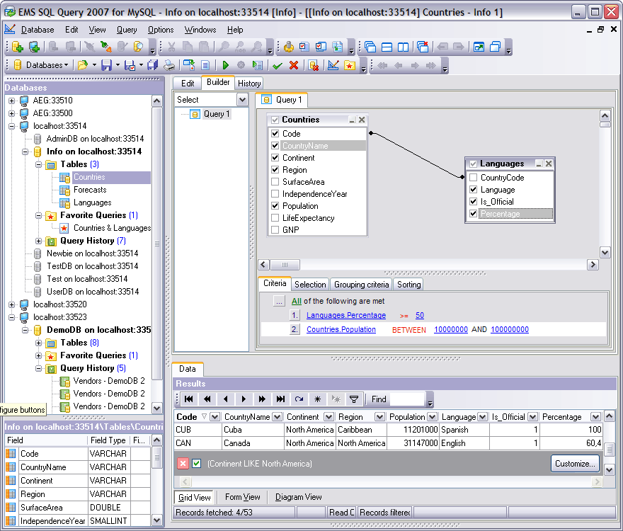 Sql exercises